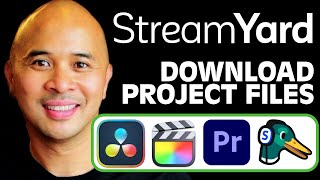 How to Download Project Files on Streamyard | Adobe Premiere Pro, Final Cut Pro, DaVinci Resolve
