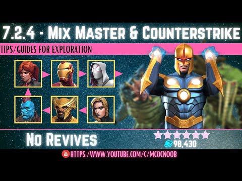 MCOC: Act 7.2.4 - Mix Master, Counterstrike & Light’em Up -(Book 2, Act 1.2) -Tips/Guides-No Revives