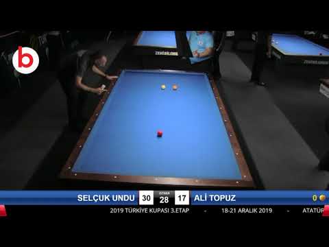 SELÇUK UNDU & ALİ TOPUZ Bilardo Maçı - 2019 YÜKSELME LİGİ-1.TUR