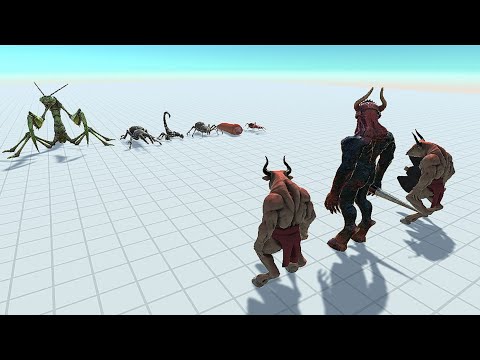 KOZAROG &  2 MINOTAURS vs FACTION | Animal Revolt Battle Simulator