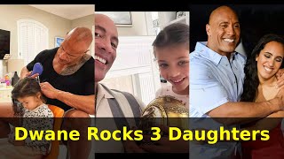 Dwayne Johnson| Rock's 3 Daughters | The Fast & Furious star  with his beautiful daughters