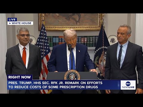LIVE: Pres. Trump, HHS Sec. RFK Jr. hold news conference on reducing prescription drug costs