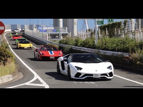 【大黒PA】スーパーカー加速サウンド Part1 Supercar in Japan.