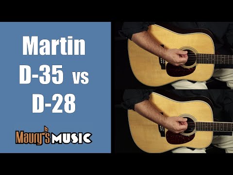 Martin Guitar D-28 & D-35 Compared