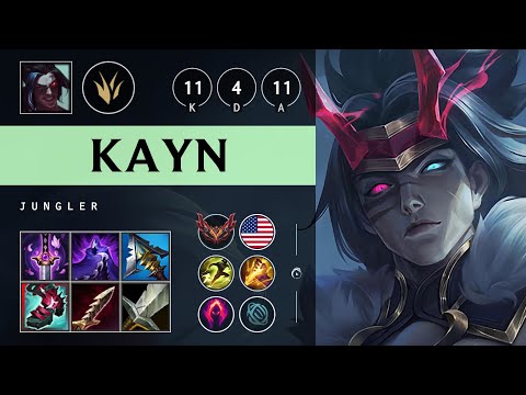 Kayn Jungle vs Ekko - NA Grandmaster Patch 25.19