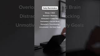 Remember these daily reminders #selfimprovement #dailyroutine #motivation #personalgrowth
