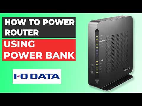 How To Run IO Data Wifi Router On Power Bank
