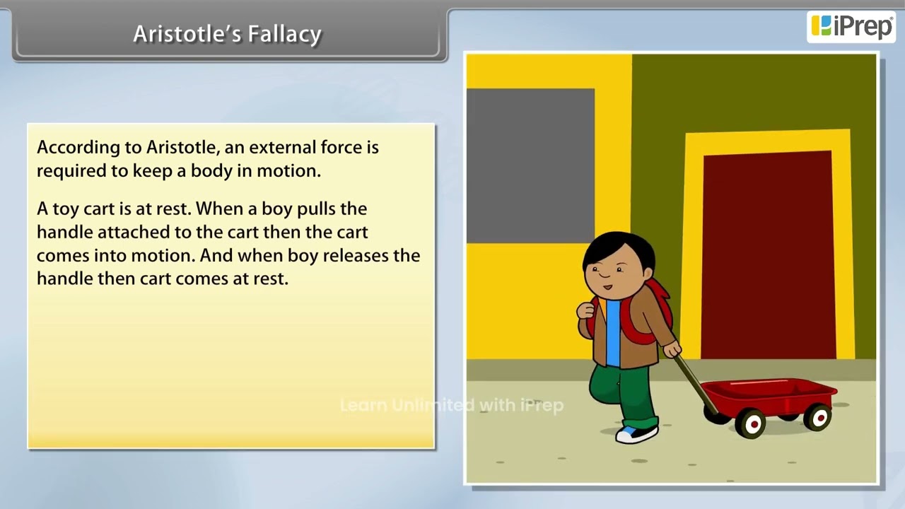 Aristotle's Fallacy | Laws of Motion | Physics | Class11th | iPrep