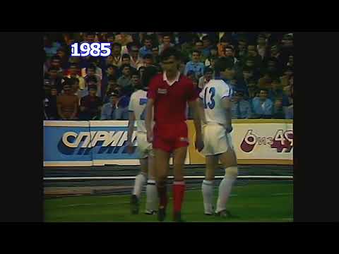 1985. Dnipro - Zenit - 2:1. Protasov, Taran - Klementyev. Biryukov parries a penalty.