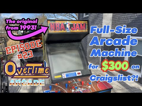 I got an NBA Jam for only $300 on Craigslist! Full-size, classic arcade machine pickup from 1993! 🏀
