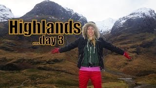 Touring the Scottish Highlands heading from the Isle Skye back to Edinburgh with Haggis Adventures