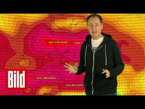 Hier wird der Eissturm besonders wüten - Orkanböen bis zu 120 km/h