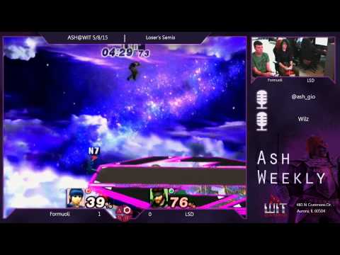 PM Loser's Semis ASH@WIT 5/8/15 - Formuoli (Marth) vs LSD (Snake, Sonic)