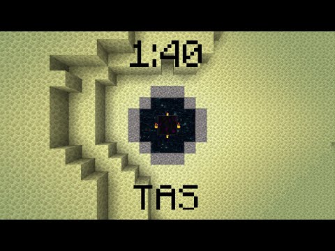 Minecraft Gravel Seed in 1:47 (TAS)
