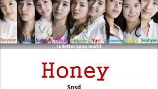 Snsd-Honey (color coded han/rom/eng lyrics)