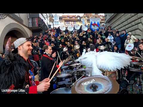 Löchlitramper Littau 2026 🎉 Full Guggenmusik Live Concert | Fasnacht Luzern 🥁 Fasnachtsmäärt