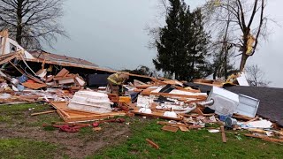 Woman thrown from home when storms hit Metro East