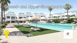 Ground- & Upper-floor Apartments w/ private terrace or solarium, in Los Balcones, Torrevieja, Spain.