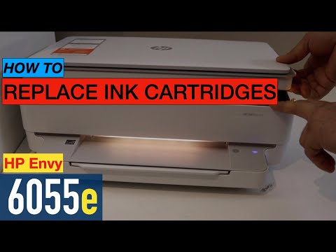 HP Envy 6055e Ink Cartridge Replacement.