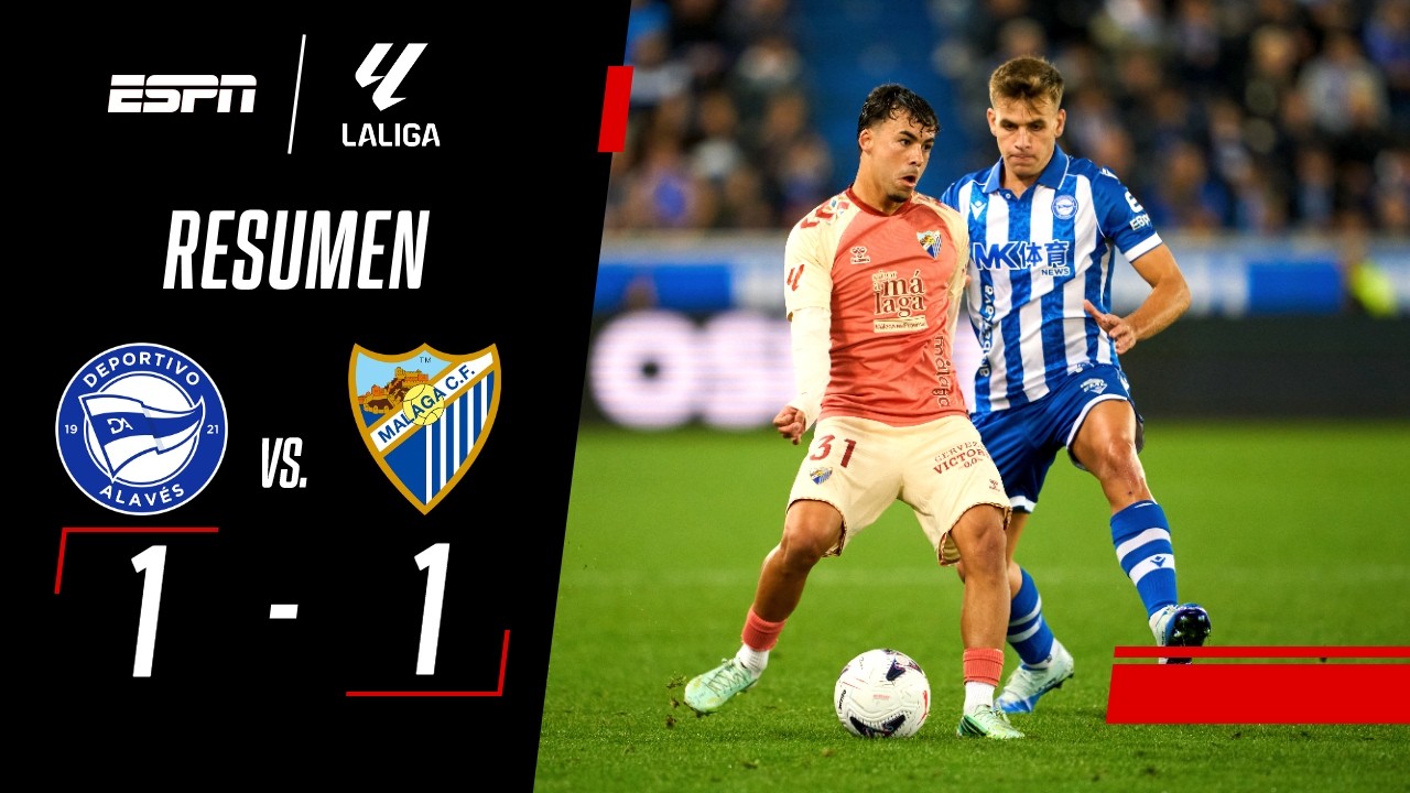 ALAVÉS SE DESPERTÓ SOBRE EL FINAL Y RESCATÓ UN PUNTO DE LOCAL | Alavés 1-1 Málaga | RESUMEN