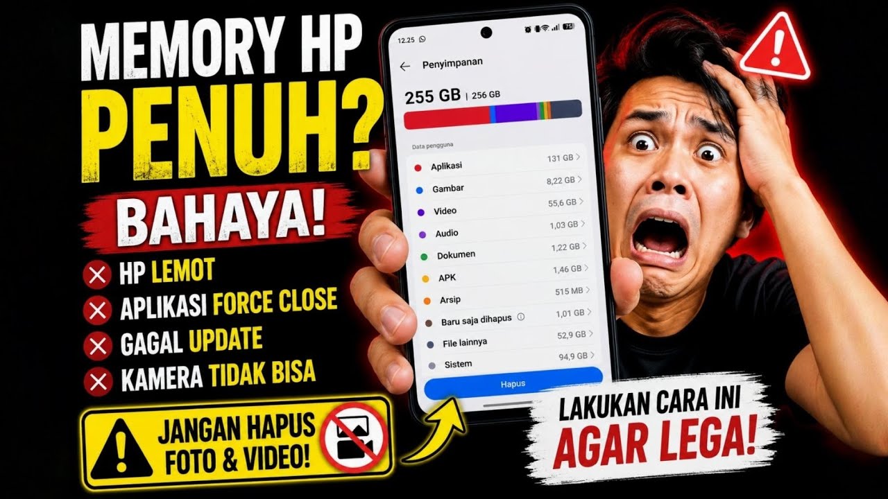  Cara Mengosongkan Memory HP Tanpa Menghapus Foto & Video
