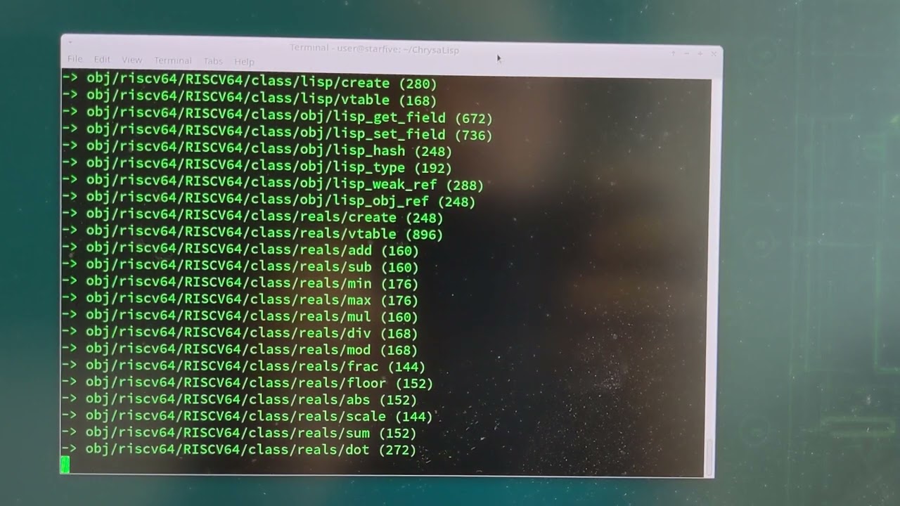 ChrysaLisp VM EMU install on VisionFive2
