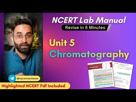 Master Chromatography from NCERT