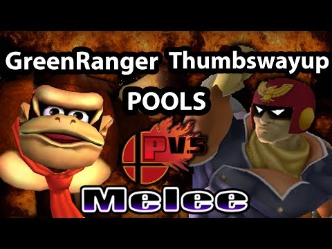 Pound V.5 - Green Ranger (Donkey Kong) Vs. Thumbswayup (Captain Falcon) - Pools