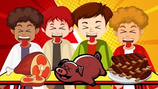 A ALIMENTAÇÃO SAUDÁVEL DE DANIEL E SEUS AMIGOS - HISTÓRIA BÍBLICA INFANTIL