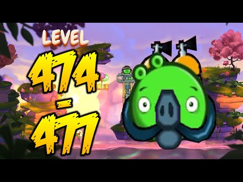 UNLOCK LEVEL 474-477 | ANGRY BIRDS 2 (HARD LEVEL) - MAP Cobalt Plateaus Pig Bay