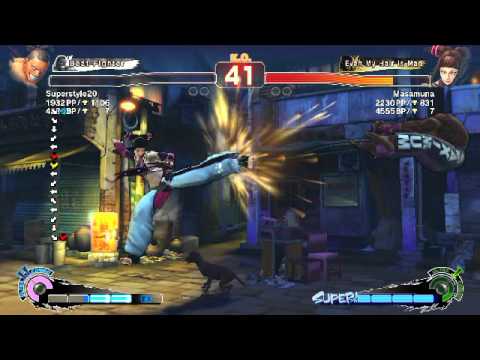 USF4: Superstyle20 (deejay) vs Masamuna (Juri)