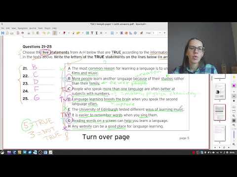 Trinity College London ISE I Reading & Writing Task 2 | Stream 002