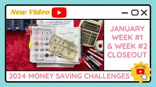 Cash Stuffing Money Saving Challenges for January Weeks #1 & #2 - TracEy Monster Savings on Etsy