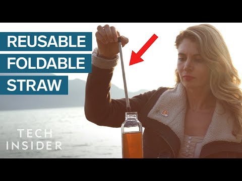 Reusable Straw Bends To Fit On Your Keyring