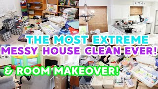 *SUPER* EXTREME MOTIVATING CLEAN WITH ME 2021! ROOM TRANSFORMATION! MESSY HOUSE CLEANING MOTIVATION!