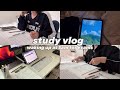 EXAM STUDY VLOG 📚 | waking up at 5am | my realistic uni life? in Korea 🇰🇷