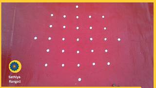 7x1 seq 604 | புரட்டாசி மாத சிறப்பு கோலம் | purattasi month special kolam |simple muggulu