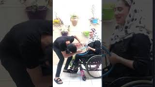 Download lagu Water massage 😂 #shorts #water #mywife #funny #family #tiktok #fyp #black #wheelchair mp3