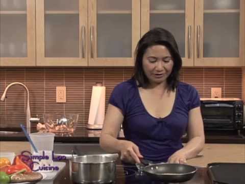 Simple Lao Cuisine Show30-1: Grilled Vegetables Salad, Orange Shrimp Salad and Coconut Sticky Rice