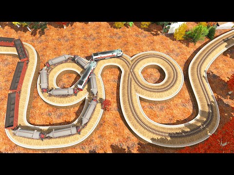 SUPER COOL!! This Train Travels Through Super Strange Tracks | Trainz Railroad Simulator 2019