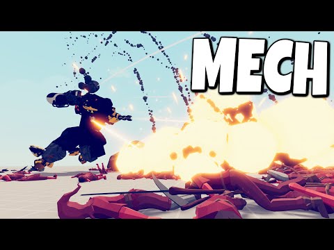 TABS | Who can beat invincible Mech?! (OP units MOD) - TABS MODS Gameplay Unit Creator Update