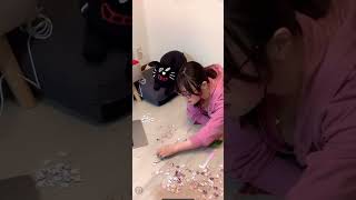 【TikTok】パズルでチラチラ♫