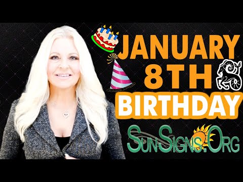 ♑️ Born On January 8th - Happy Birthday - Today's Zodiac Horoscope Personality - SunSigns.Org