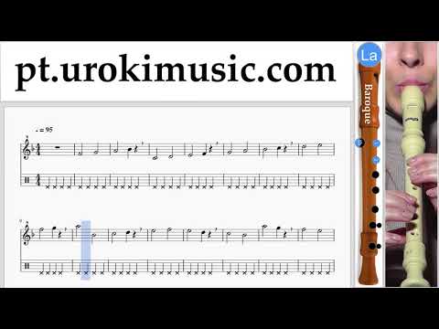 Aulas de Flauta Doce B. Carlos Vives, Sebastian Yatra - Robarte un Beso Curso Aprender Parte#1 um