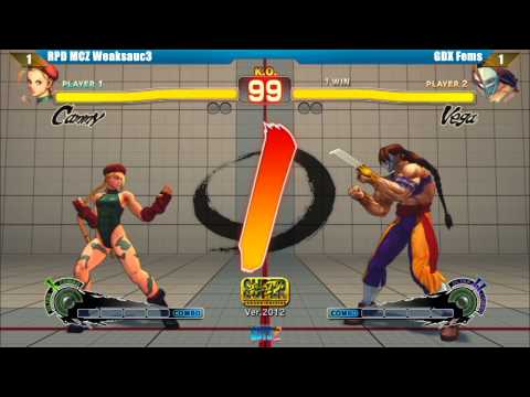 SSF4 AE2012 RPD MCZ Weaksauc3 vs GDX Fems GUTS2 Tournament