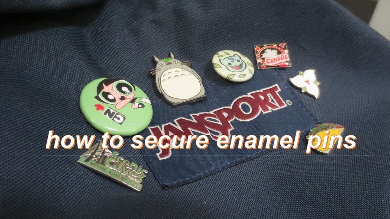 HOW TO EASILY SECURE ENAMEL PINS!