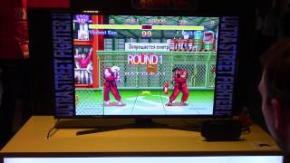 Ultra Street Fighter II - VS. Match with Classic Graphics (Off-Screen Footage)