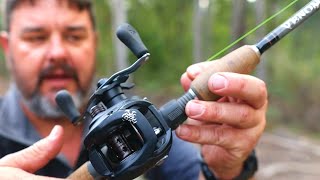 How to set up a baitcaster fishing rod and reel from scratch