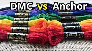 DMC vs Anchor Floss (Embroidery Thread Color Conversion Chart) What Should You Buy