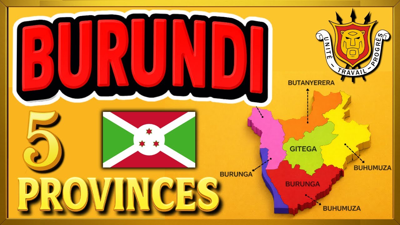 Burundi Map Explained 🇧🇮 | 5 Provinces of Burundi